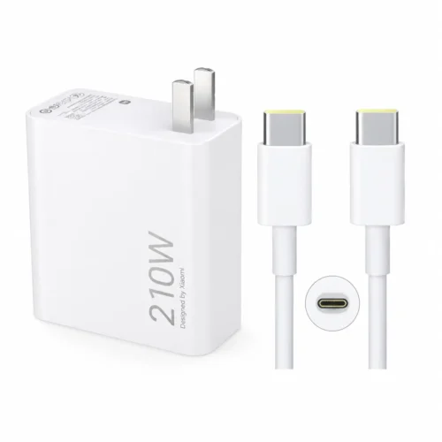 شارژر ۲۱۰ وات اصلی شیائومی مدل MDY-13-EU با پین دو تیغ